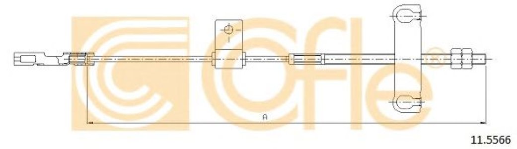 Linka hamulca COFLE 11.5566 4041989