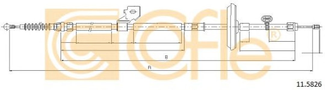 Linka hamulca COFLE 11.5826 13356780