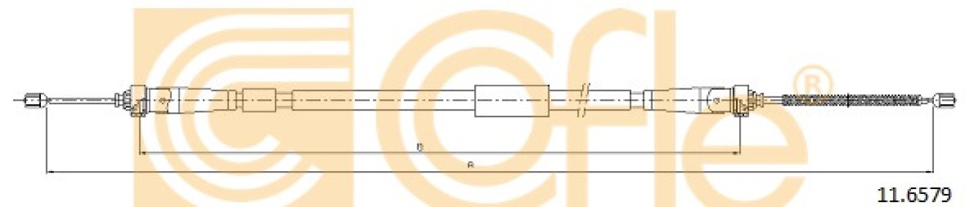 Linka hamulca COFLE 11.6579 365304960R