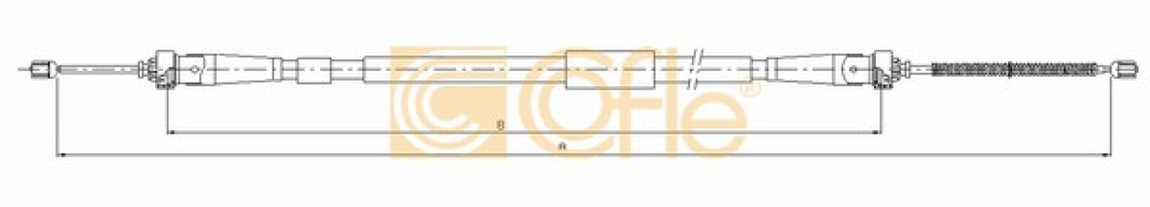Linka hamulca COFLE 11.6604 365315806R