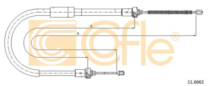 Linka hamulca COFLE 11.6662 8200269348