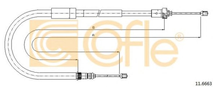 Linka hamulca COFLE 11.6663 8200214750