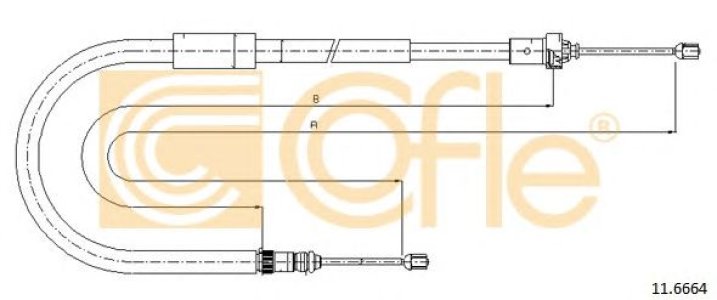Linka hamulca COFLE 11.6664 8200214752