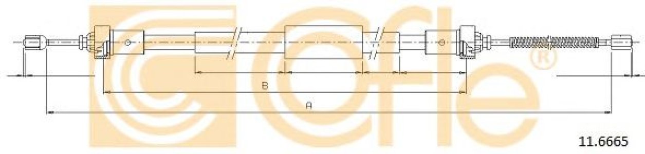 Linka hamulca COFLE 11.6665 8200577939