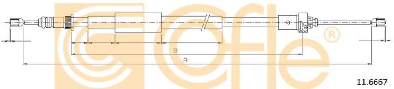 Linka hamulca COFLE 11.6667 8200270182