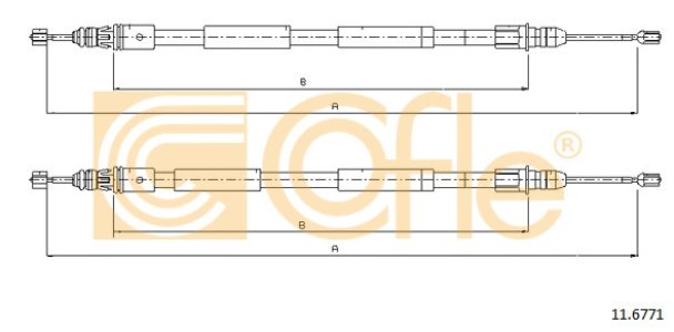 Linka hamulca COFLE 11.6771 6025370922