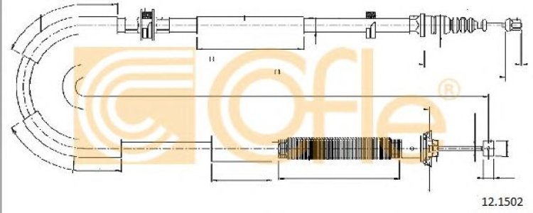 Linka hamulca COFLE 12.1502 51808306