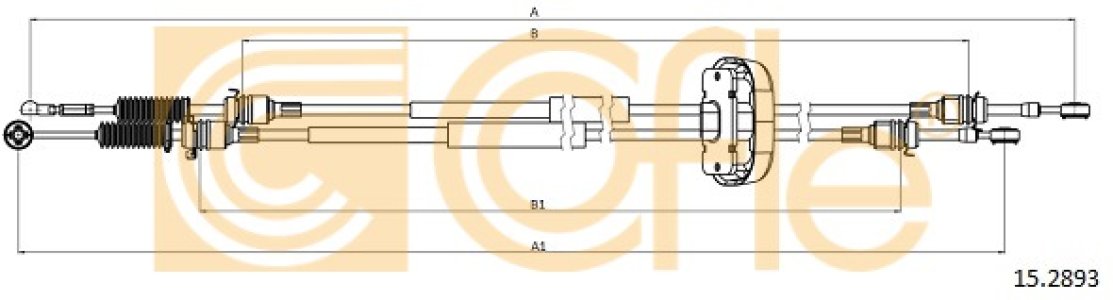 Linka zmiany biegów COFLE 15.2893 4434470