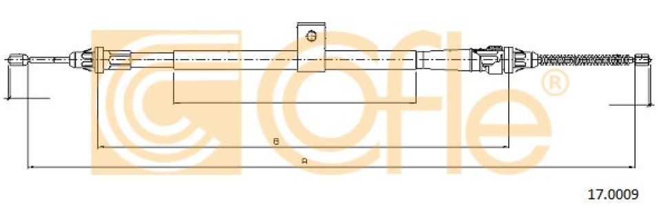 Linka hamulca COFLE 17.0009 365309U00A