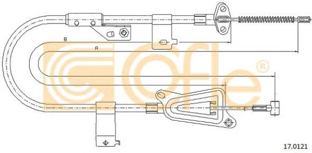 Linka hamulca COFLE 17.0121 365309M800