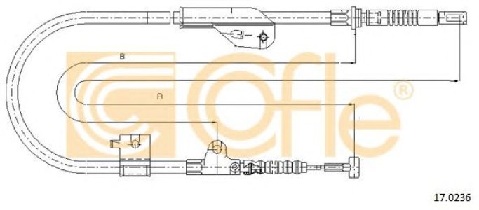 Linka hamulca COFLE 17.0236 365312F200