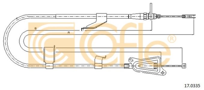 Linka hamulca COFLE 17.0335 365318H300