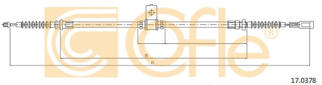 Linka hamulca COFLE 17.0378 36530MB00B