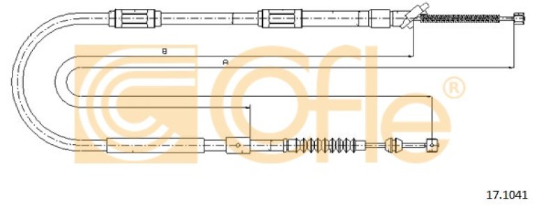 Linka hamulca COFLE 17.1041 4643018030