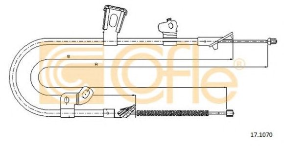 Linka hamulca COFLE 17.1070 4643052010