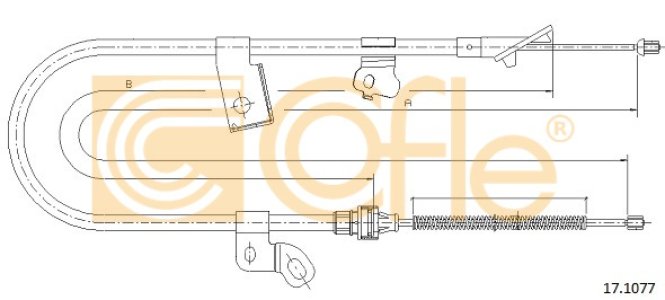 Linka hamulca COFLE 17.1077 464200D010
