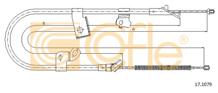 Linka hamulca COFLE 17.1079 4642052070