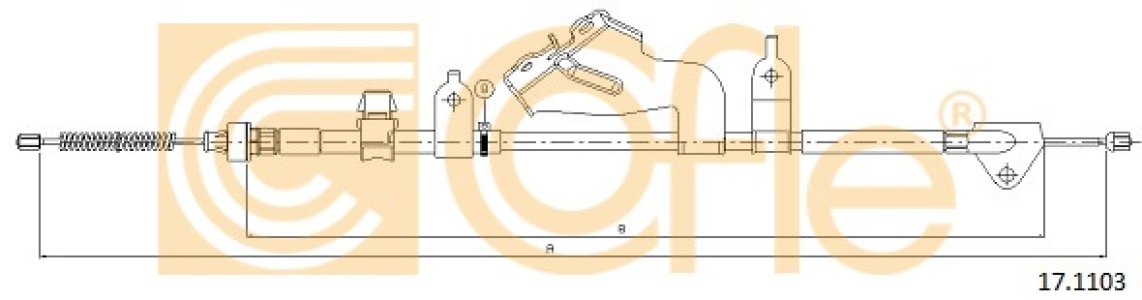 Linka hamulca COFLE 17.1103 464200D200