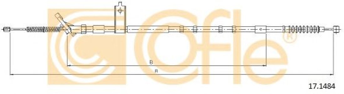 Linka hamulca COFLE 17.1484 4643044040
