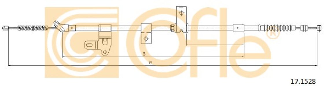Linka hamulca COFLE 17.1528 4642047060