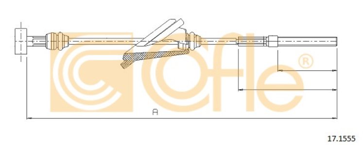 Linka hamulca COFLE 17.1555 4641042040