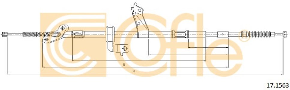 Linka hamulca COFLE 17.1563 4642042080