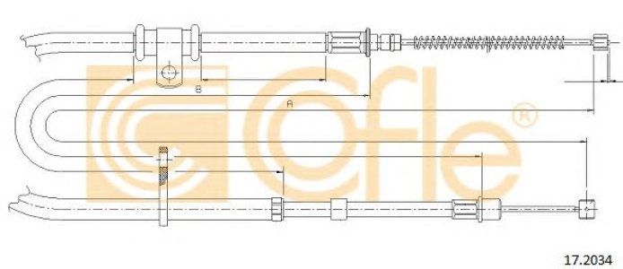 Linka hamulca COFLE 17.2034 MR205491