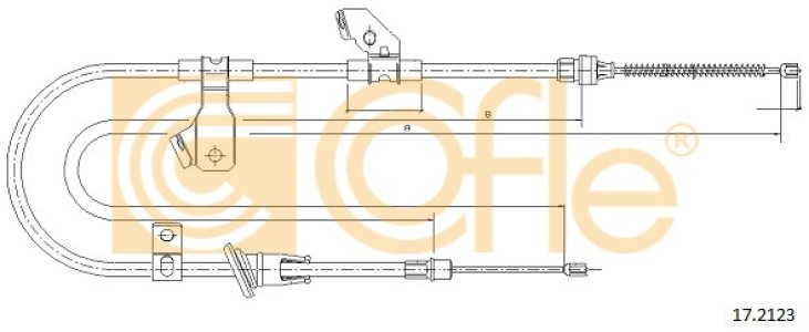 Linka hamulca COFLE 17.2123 MR955256