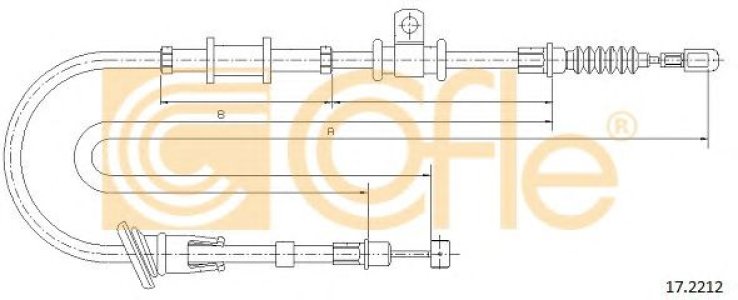 Linka hamulca COFLE 17.2212 MR475556