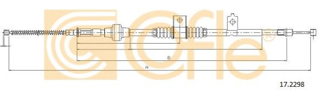 Linka hamulca COFLE 17.2298 4820A050