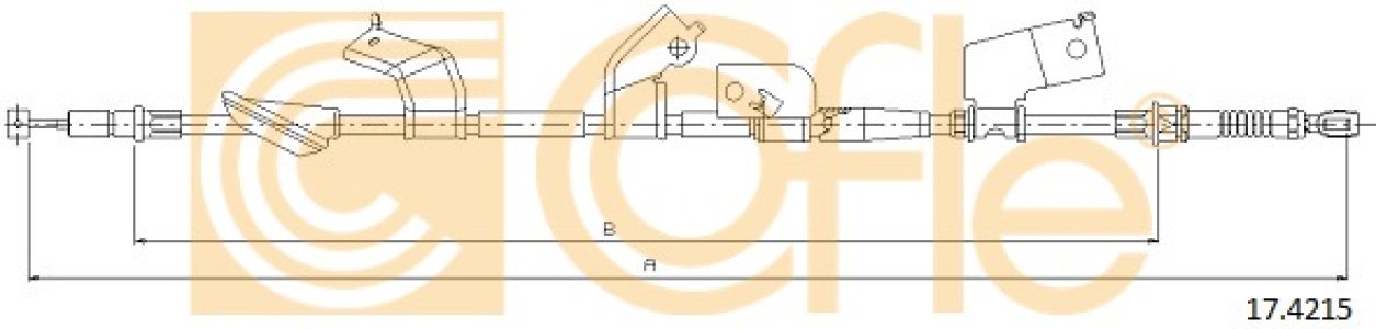 Linka hamulca COFLE 17.4215 47560S6AG53