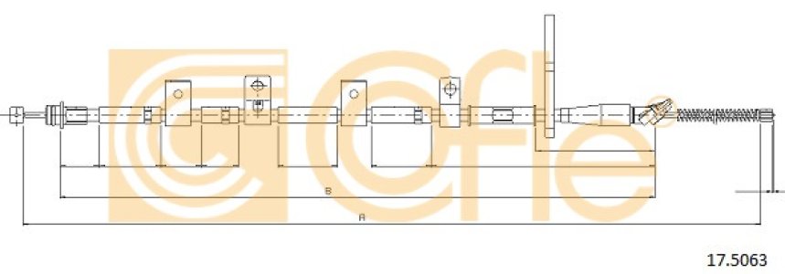 Linka hamulca COFLE 17.5063 5440264J00