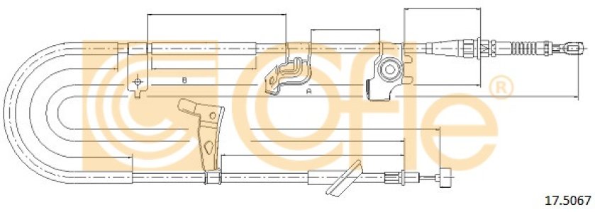 Linka hamulca COFLE 17.5067 71750425