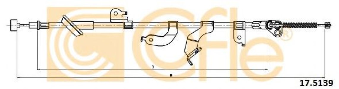 Linka hamulca COFLE 17.5139 5440268L00