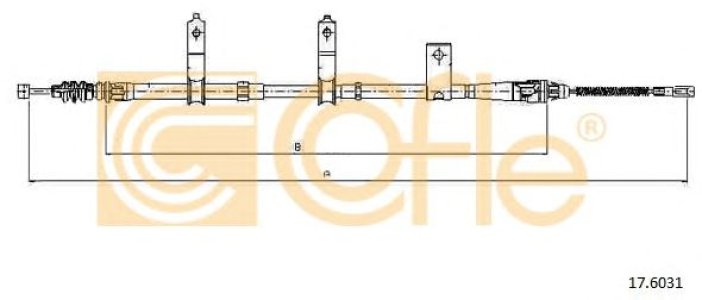 Linka hamulca COFLE 17.6031 0K04544410D