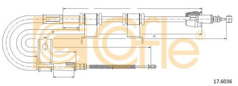 Linka hamulca COFLE 17.6036 597701G300