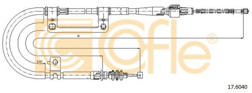 Linka hamulca COFLE 17.6040 0K2C044410