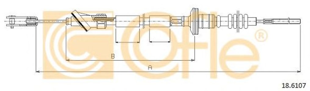 Linka sprzęgła COFLE 18.6107 2371057B10