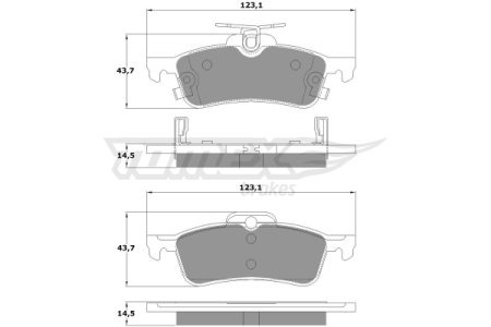 Klocki hamulcowe TOMEX C 1579 044660D010