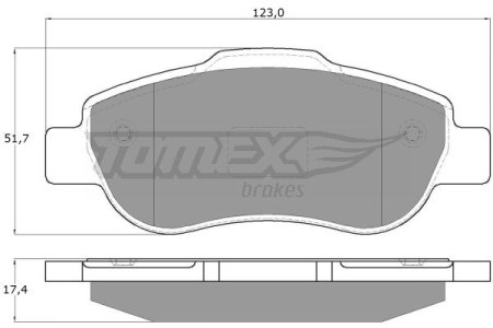 KLOCKI HAMULC. FIAT PANDA 1,3JTD  03-