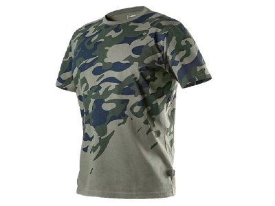 T-SHIRT ROBOCZY Z NADRUKIEM CAMO, ROZMIAR XL