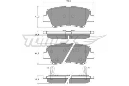 KLOCKI HAMULC. FIAT ALBEA  02-