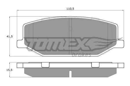 Klocki hamulcowe TOMEX 1936 21142150 SUZUKI SAMURAI 1,3  84