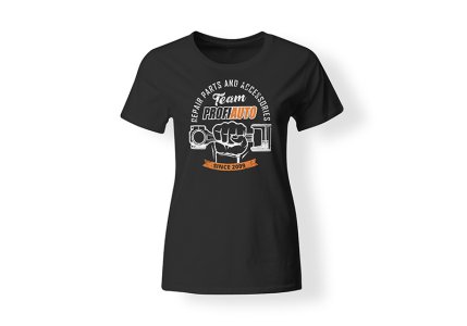 T-shirt czarny damski PROFIAUTO PRA U323 PA TEAM S