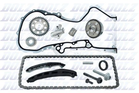 Zestaw łańcucha rozrządu DOLZ SKCA027V 03C109158A AUDI VW