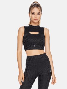 Top sportowy ze stójką PROFIAUTO PPUCB017 CARBON CARDIO BUNNY XS