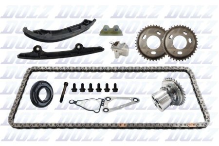Zestaw łańcucha rozrządu DOLZ SKCF013 6C1Q6268BB CITROEN FIAT FORD PEUGEOT