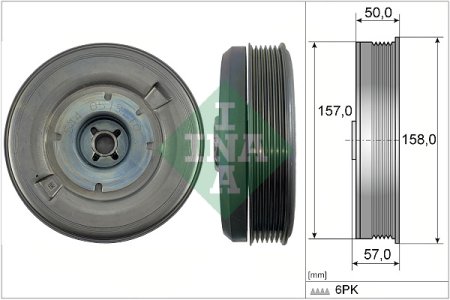 Koło pasowe INA 544051310 06L105243AA AUDI