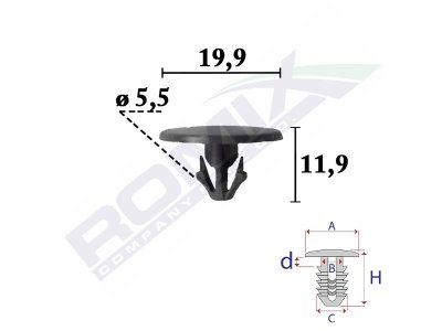 Spinka osłon pod silnik ROMIX COMPANY C70706 9046709051 TOYOTA, LEXUS