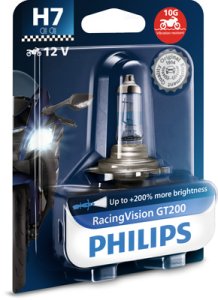 Żarówka H7 55W PHILIPS 12972RGTBW H7 RACING VISION GT200 MOTO